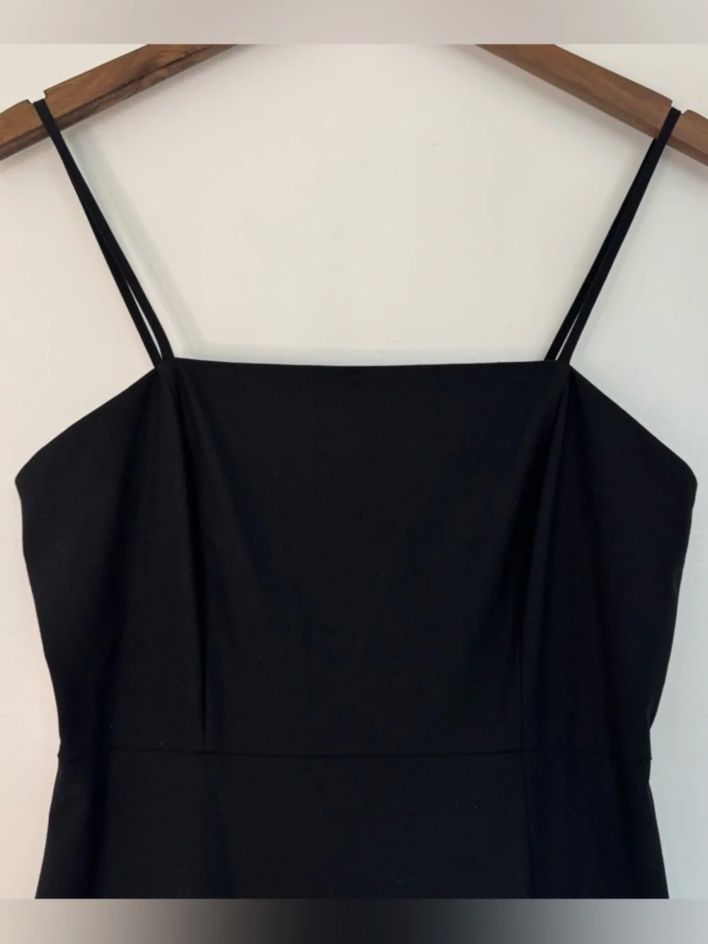 Small Black Midi Tube Dress with Slit Classic Minimalist Old Money Chic Zara - Picture 4 of 15
